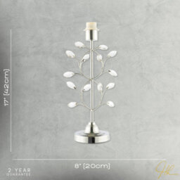 Happy Homewares Modern Tree Branch Designed Table Lamp Base In Plated Polished Chrome - thumbnail 6