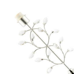 Happy Homewares Modern Tree Branch Designed Table Lamp Base In Plated Polished Chrome - thumbnail 3