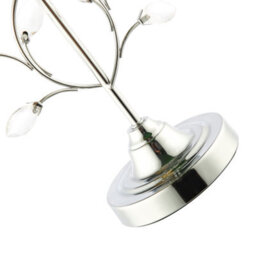 Happy Homewares Modern Tree Branch Designed Table Lamp Base In Plated Polished Chrome - thumbnail 2