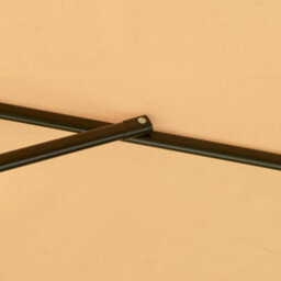 Outsunny 2.7M Garden Cantilever Banana Parasol Sun Shade W/ Crank, Light Brown - thumbnail 8