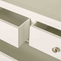 Cornish White 2 Over 3 Chest Of Drawers Fully Assembled - By Roseland Furniture - thumbnail 8