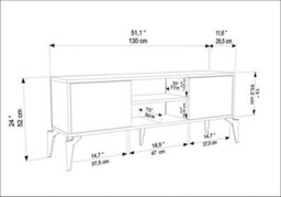"Decorotika Lojo Tv Stand For Tvs Up To 50""" - thumbnail 6