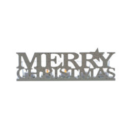 Christmas Tea Light Candle Holder - Merry Christmas Word Block - thumbnail 1
