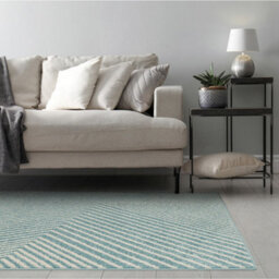 Blue Cross Geometric Modern Easy To Clean Rug For Dining Room -200Cm X 290Cm - thumbnail 1