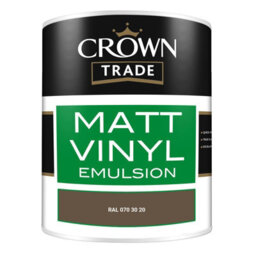Crown Trade Vinyl Matt Walls & Ceilings Emulsion Paint Ral 070 30 20 (070 30 20) 1L - thumbnail 2