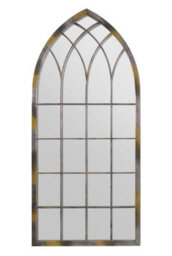 Mirroroutlet The Somerley Extra Large Rustic Metal Arched Decorative Mirror 161Cm X 72Cm - thumbnail 2