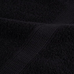 Berkfield Premium Hand Towels Solund 2 Pcs Black 50X100 Cm 600 Gsm - thumbnail 7