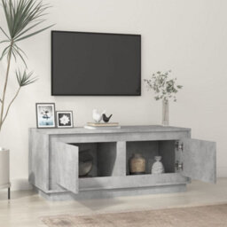 Berkfield Coffee Table Concrete Grey 102X50X44 Cm Engineered Wood - thumbnail 3