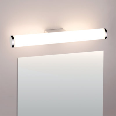 Tcp White 400mm Ip44 Tubular Mirror Bathroom Wall Light 8W - image 1