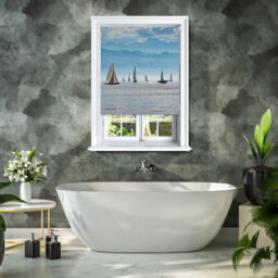 Lister Cartwright Photographic Blackout Roller Blinds For Bedroom Windows - (60 X 140 Cm) - Scenic Sailing - thumbnail 5