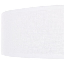 Beliani 60Cm Flush-Mount Ceiling Lamp White Paper Rope Shade Wicker Boho For Living Room And Bedroom - thumbnail 6