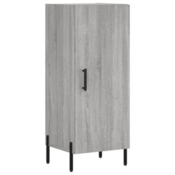 Berkfield Highboard Grey Sonoma 34.5X34X180 Cm Engineered Wood - thumbnail 7
