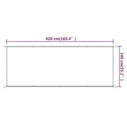 Berkfield Vertical Awning Terracotta 140X420 Cm Oxford Fabric - thumbnail 5