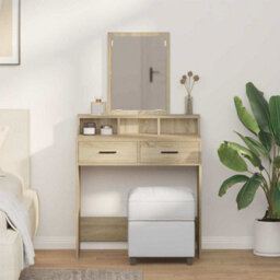 Walplus Dressing Table Sonoma Oak 79 X 41 X 140 Cm Engineered Wood - thumbnail 1