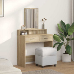 Walplus Dressing Table Sonoma Oak 79 X 41 X 140 Cm Engineered Wood - thumbnail 4