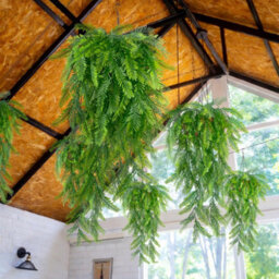 8 Pack Artificial Hanging Plant Artificial Fern Plants Fake Green Fern - thumbnail 5