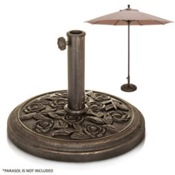 Garden Mile 9Kg Garden Parasol Round Base With Rose Design - thumbnail 7