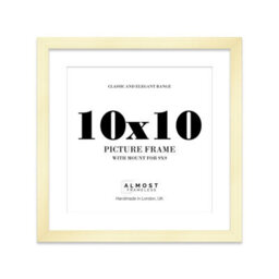 "10X10"" Gold Picture Frame - 10X10"" Square Frame With 9X9"" Mount For 10X10""/9X9"" Pictures Art Deco Style Room Decor, 1 Pack" - thumbnail 1
