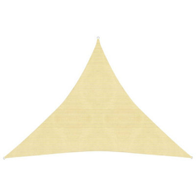 Berkfield Sunshade Sail 160 G/m2 Beige 3X3X3 M Hdpe - image 1