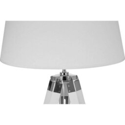 Orsina Minimalist White Wood Tripod Floor Lamp, Industrial-Inspired Lamp With Sturdy Metal Rods, Unique Tall Light - thumbnail 3