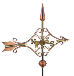 Espira 8842P Victorian Arrow Cottage Copper Weathervane - thumbnail 1