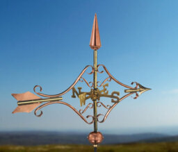 Espira 8842P Victorian Arrow Cottage Copper Weathervane - thumbnail 2