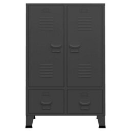 Vidaxl Industrial Wardrobe Anthracite 67X35X107 Cm Steel - thumbnail 3