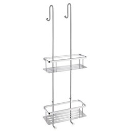 Smedbo Two Tiered Shower Basket Double Soap Caddy /w Hanging Hooks - thumbnail 1
