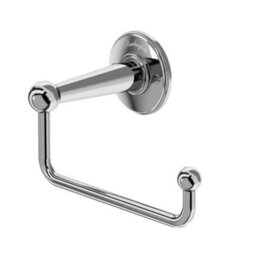 Burlington Bathroom Chrome Luxury Traditional Tissue Toilet Roll Holder A16Chr - thumbnail 1