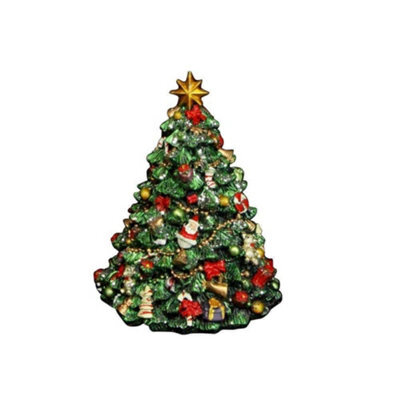Gisela Graham Wind-Up Hand-Painted Musical Christmas Tree Decoration, 15.5 Cm