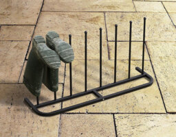 House Of Home 4 Pair Black Boot Rack Shoe Welly Stand Storage Organiser - thumbnail 9