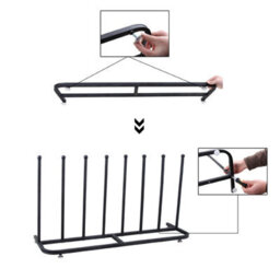 House Of Home 4 Pair Black Boot Rack Shoe Welly Stand Storage Organiser - thumbnail 7