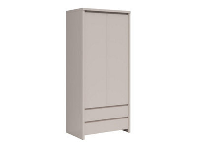 Arte Kaspian Cashmere Retreat 90Cm Double Wardrobe - Soft Neutral Bedroom Sanctuary - image 1