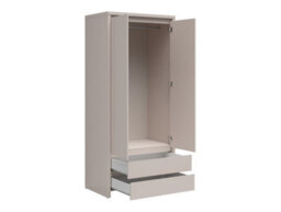 Arte Kaspian Cashmere Retreat 90Cm Double Wardrobe - Soft Neutral Bedroom Sanctuary - thumbnail 3