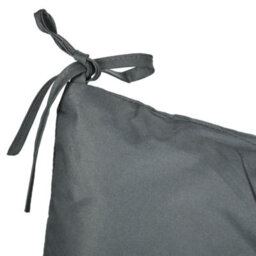 Outsunny 3 Seater Garden Bench Cushion Outdoor Seat Pad With Ties Dark Grey - thumbnail 9