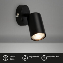 Briloner Gu10 Wall Lamp Black Adjustable Spot Light - thumbnail 2