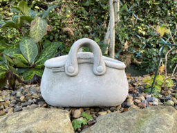 Open Handbag Stone Cast Garden Plant Pot - thumbnail 5