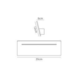Luminosa Lighting Luminosa Fusion Wall Lamp Rectangular 8W Led 4000K, 720Lm, White - thumbnail 2