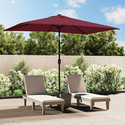 Walplus Garden Parasol With Metal Pole 300X200 Cm Bordeaux Red - image 1