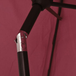 Walplus Garden Parasol With Metal Pole 300X200 Cm Bordeaux Red - thumbnail 6