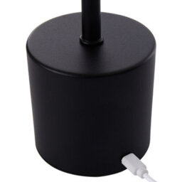 Darphe Nordic Style Black Metal Bedside Lamp, Usb Charging, 3 Adjustable Light Colors - thumbnail 6