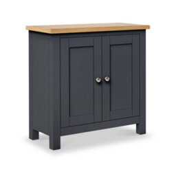 Farro Charcoal Small 2 Door Cabinet - Fully Assembled By Roseland Furniture