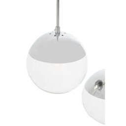 Orsina Industrial Chrome 5 Pendant Light, Adjustable Globe Pendant Ceiling Light For Dining Table, Hanging Light - thumbnail 3