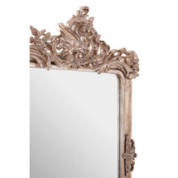 Orsina Silver Wall Mirror With Thick Moulded Frame,hanging Mirror,decorative Antique Wall Mirror With Foliage Motif - thumbnail 3