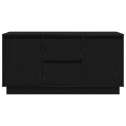 Berkfield Tv Cabinet With Led Lights Black Oak 100X41X50 Cm - thumbnail 7