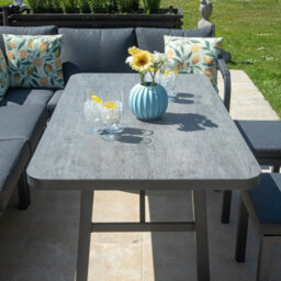 Bracken Outdoors Antigua Rope Aluminium L Shape Corner Garden Sofa Set With Dining Table - thumbnail 8