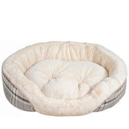 istyle mode Soft Plush Faux Fur Dog Bed, Reversible Design