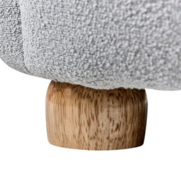 Beliani Koala Kids Armchair - Grey Upholstery, Low Seat Bear Shape, 55X49X63Cm - thumbnail 6