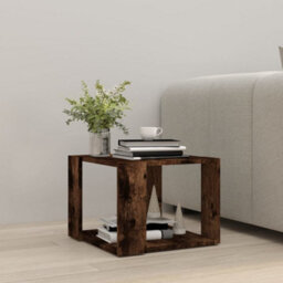 Berkfield Decorative Coffee Table Smoked Oak 40X40X30 Cm Engineered Wood - thumbnail 3