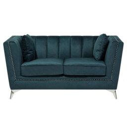 Beliani Living Room Set 5 Seater Gaula Velvet Teal - thumbnail 7